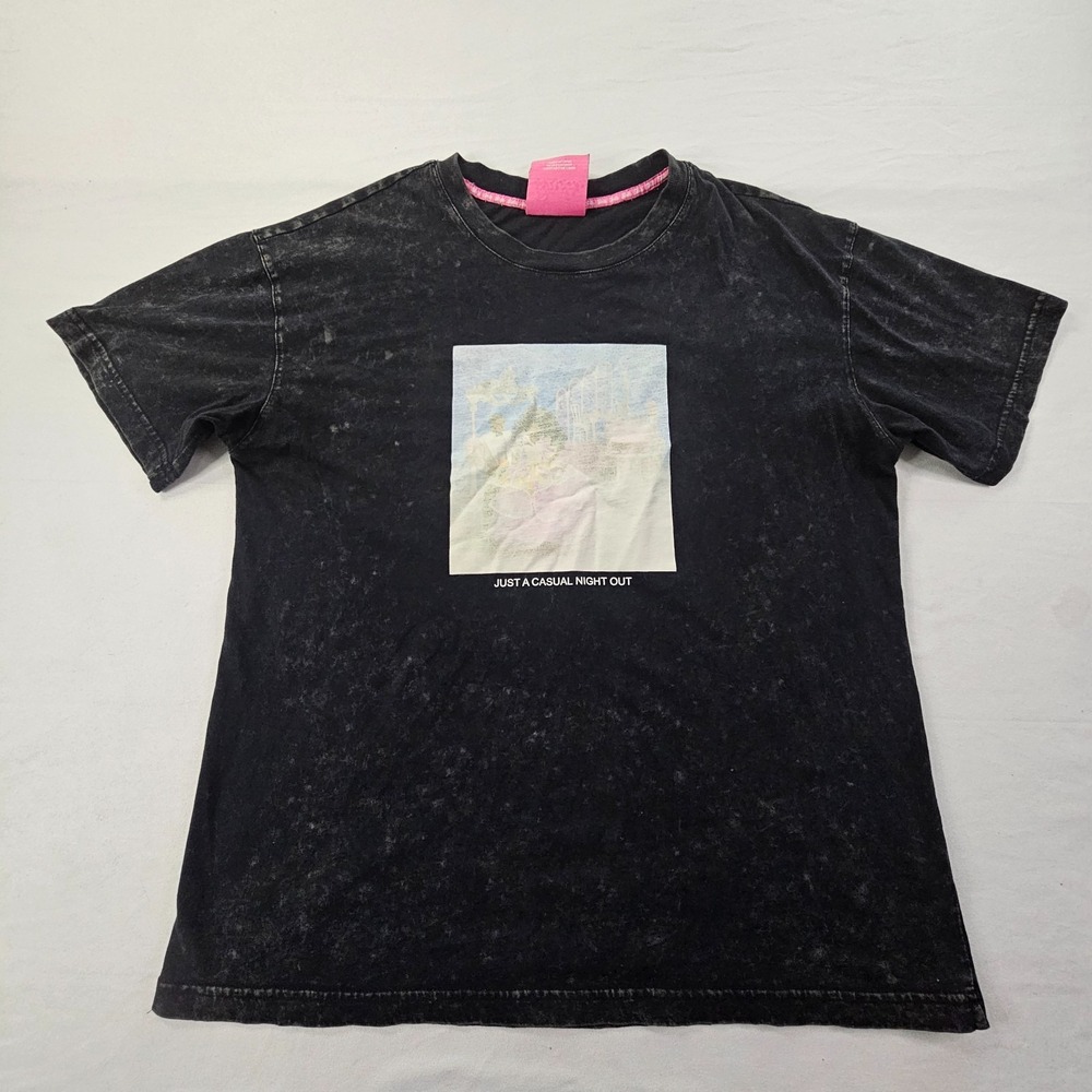 Barbie Just a Casual Night Out Black Short Sleeve Cotton T-Shirt Adult L